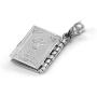 Religious Jewelry by FDJ Polished Sterling Silver 3D Holy Bible Book w/Lords Prayer Pendant Necklace