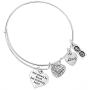 Best Friends Bracelets- Not Sisters by Blood But Sisters by Heart Bracelet- Friend Jewelry for Friends