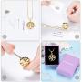 mingkejw Cremation Jewelry Tree of Life Keepsake Round Hollow Waterproof Urn Pendant Ashes Necklace Memorial Ashes Holder Jewelry for Women Men