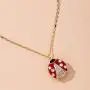 KOEDLN Cute Ladybug Pendant Necklace Beetle Insect Enamel Crystal Fashion Necklace for Women Girls KOEDLN Cute Ladybug Pendant Necklace Beetle Insect Enamel Crystal Fashion Necklace for Women Girls