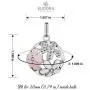 EUDORA Harmony Bola Pink Flower 20mm Locket Pendant Necklace Angel Music Chime Ball & 30'' Sweater Chain