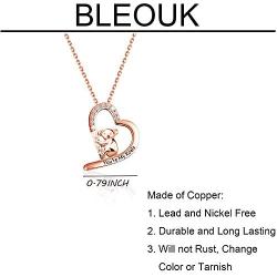 BLEOUK Cute Koala Heart Pendant Necklace Koala Gift Koala Lover Gift You’re My Koala Necklace Koala Gift for Girlfriend Wife