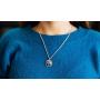 Rosa Vila Rock Climber Necklace, Round-Shaped Charm, Adventure Gifts For Women, Inspirational Jewelry, Mountain Pendant Necklace, Ideal As Rock Climber Gift, Camping Accessories For Women