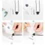 Stainless Steel Double Paw Print Urn Pendant Memorial Ash Keepsake Cremation Jewelry Stainless Steel Double Paw Print Urn Pendant Memorial Ash Keepsake Cremation Jewelry