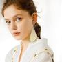 Faux leather earrings, Lightweight Layered Leather Earrings Dangling Drop Earrings for Women Girls