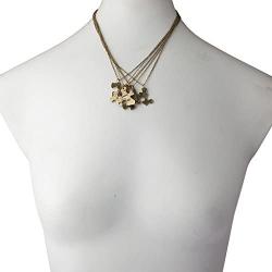 Lux Accessories Burnish Gold Always Together Puzzle Best Friends BFF Necklace