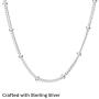 Pandora Jewelry Beaded Sterling Silver Necklace, 27.6''