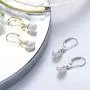 Fansilver 925 Sterling Silver Freshwater Cultured Pearl Drop Earrings For Women Elegant Pearl Dangle Earrings Leverback 6mm/8mm Wedding Jewelry