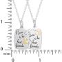 Connections from Hallmark Jewelry, Stainless Steel “Born to be Best Friends” Breakaway Pendant Set, 18'' chains