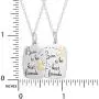Connections from Hallmark Jewelry, Stainless Steel “Born to be Best Friends” Breakaway Pendant Set, 18'' chains Connections from Hallmark Jewelry, Stainless Steel “Born to be Best Friends” Breakaway Pendant Set, 18'' chains