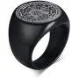 VNOX Seals of The Seven Archangels Talisman Ring Stainless Steel Oval Signet Biker Ring for Men Boys VNOX Seals of The Seven Archangels Talisman Ring Stainless Steel Oval Signet Biker Ring for Men Boys