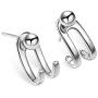 S925 Sterling Silver Tiny Earrings Stud for Women Girl Hypoallergenic Earrings Fashion Jewelry Gifts for her
