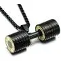 Titanium Steel Three Colors Dumbbell Pendant Necklace Stainless Steel Male Fashion Fitness Barbell Jewelry Titanium Steel Three Colors Dumbbell Pendant Necklace Stainless Steel Male Fashion Fitness Barbell Jewelry