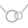 TRENSYGO Circle Pendant Necklace, Double Circle Necklaces for Women, Open Circle Necklaces for Women, 2 Circle Necklace, Linked Circle Necklace, Full Circle Necklace, Simple Circle Necklace