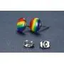 VNOX Gay Pride Rainbow Jewelry Set Rainbow Choker Rope String Bracelets Necklace Earrings for Gay Lesibian LGBTQ VNOX Gay Pride Rainbow Jewelry Set Rainbow Choker Rope String Bracelets Necklace Earrings for Gay Lesibian LGBTQ