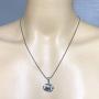 Jewelry Viking Dragonship Boat Ship Dragon Amulet Charm Silver pewter pendant necklace w Silver Ball Chain