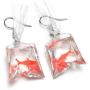 TATHIA Women Funny Candy Cherry Goldfish Water Bag Shape Dangle Hook Earrings Female Charm Jewelry