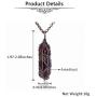 Top Plaza Natural Healing Crystals Gemstone Amethyst Point Necklace Tree of Life Wire Wrapped Pendant Necklaces Reiki Quartz Jewelry for Womens Girls - Bronze