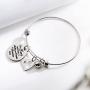 omodofo Inspirational Messaged Cuff Bracelet Bangle for Mother Grandmother Daughter Mothers Day Gift