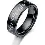 fashionlife2018 Couple Rings Wedding Band Anniversary Engagement His and Her Promise Ring His Crazy Her Weirdo Black Titanium Steel Ring 6mm fashionlife2018 Couple Rings Wedding Band Anniversary Engagement His and Her Promise Ring His Crazy Her Weirdo Black Titanium Steel Ring 6mm