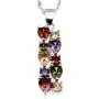 Multi Gemstone Pendants Garnet Amethyst Morganite Peridot Promise Wedding Party Necklaces Pendants Multi Gemstone Pendants Garnet Amethyst Morganite Peridot Promise Wedding Party Necklaces Pendants