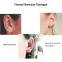 3 Pairs 10-20mm Small Sterling Silver Hypoallergenic Cartilage White Yellow Gold Helix Mini Silver Hoop Tragus Earrings Set for Sensitive Ears for Women Girls Men Nose Lip Rings