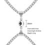 ZEINZE Stainless Steel Magnetic Couple Necklace, Matching Gift for Him Her Women Men Boyfriend Girlfriend Birthday Anniversary Christmas