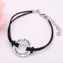 TEAMER Adjustable Wax Cord Bracelet Volleyball Charm Jewelry for Woman/Man Best Gifts