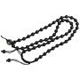 Pure Natural Obsidian Pendant Necklace Obsidian Crystal Pendant Necklace Pattern with Extend Bead Chain for Men or Women