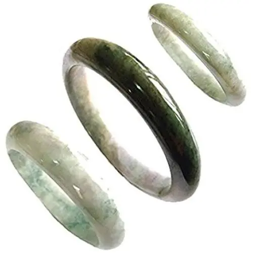 KARATGEM Natural Jadeite Jade Bangle Bracelet 55-78mm Inner from US Warehouse