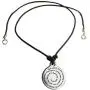 Serenity Prayer Necklace Medallion with Leather Serenity Prayer Necklace Medallion with Leather