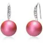 Esottia Drop Earrings Made with Crystal Pearls from Swarovski, Gifts for Women, Multi Color, Silver-Tone