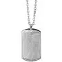 555Jewelry Mens Stainless Steel Fingerprint Rectangle Tag Chain Pendant Necklace 555Jewelry Mens Stainless Steel Fingerprint Rectangle Tag Chain Pendant Necklace
