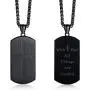 With God All Things Are Possible Necklace, Stainless Steel Cross Bible Verse Dogtag Necklace, Matthew 19:26 Scripture Engraved Religious Jewelry Baptism, Confirmation,Easter Gift for Boy Teens