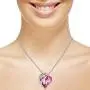 Regal Gems Infinity Love Heart Pendant Necklace Birthstone Crystal Jewelry Gifts for Women, 18K White Gold Plated Silver-Tone, 18''+2'' Regal Gems Infinity Love Heart Pendant Necklace Birthstone Crystal Jewelry Gifts for Women, 18K White Gold Plated Silver-Tone, 18''+2''