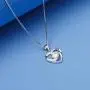 Nowonchic Sterling Silver Love Heart Pendant Necklace for Women, Jewelry for Women, 18'' + 2” inch Nowonchic Sterling Silver Love Heart Pendant Necklace for Women, Jewelry for Women, 18'' + 2” inch