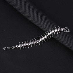 Womens Punk Centipede Stainless Steel Bracelet for Women Bracelets & Bangles Charms Bracelets Men Pulseira Jewelry Gift