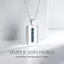 ETEVON Necklaces for Men Boys Stainless Steel Rectangle Pendant Dog Tag Ball Chain Necklace for Son Birthday Jewelry Gifts for Boyfriend Husband Dad ETEVON Necklaces for Men Boys Stainless Steel Rectangle Pendant Dog Tag Ball Chain Necklace for Son Birthday Jewelry Gifts for Boyfriend Husband Dad