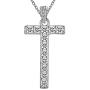 Cubic Zirconia Iced Out Initial Letter Necklace for Women Men 925 Sterling Silver Simulated Diamond Bling A to Z 26 Alphabet Pendant Necklace Bridesmaid Engagement Jewerly Gift