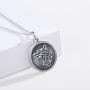 Wolf Locket Necklace 925 Sterling Silver Locket Necklace That Holds Pictures Vintage Oxidized Wolf Pendant for Women Viking Jewelry Gifts for Mens Valentines Day Gifts
