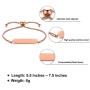 JF.JEWELRY Personalized Couple Bracelets Custom Couple Bracelet | 2 Pcs Gift for Lover His Queen Her King Stainless Steel Bar Bracelet with Box Chain, Adjustable