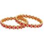 Efulgenz Indian Style Bollywood Gold Plated Crystal Rhinestone Faux Kundan Stone Wedding Bridal Bracelet Bangle Set Jewelry