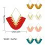 9 Pairs Tassel Statement Earrings Bohemian Fringe Silky Dangle Earrings V Shaped Handmade Geometric Triangle Drop Earrings for Women Girls 9 Pairs Tassel Statement Earrings Bohemian Fringe Silky Dangle Earrings V Shaped Handmade Geometric Triangle Drop Earrings for Women Girls