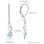 JO WISDOM 925 Sterling Silver Infinity Dangle & Drop Earrings with AAA Cubic Zirconia JO WISDOM 925 Sterling Silver Infinity Dangle & Drop Earrings with AAA Cubic Zirconia