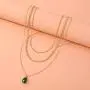 Eseres Girls Layered Necklace Teardrop Pendant Rhinestone Chokers Eseres Girls Layered Necklace Teardrop Pendant Rhinestone Chokers