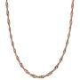 Honolulu Jewelry Company 14K Solid Rose Gold Singapore Twisted Curb Chain 16'' 18'' 20'' Necklace