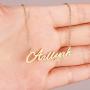 Layered 2 Names Necklace Personalized, Custom Double Chain Choker Necklace 18K Gold Plated Nameplate Charm Pendant for Mother