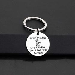 PENQI Best Uncle Gift New Uncle Jewelry Uncle Gift from Niece Nephews for Brother Uncle Saurus Jewelry