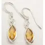 SilverStarJewel 925 Solid Silver Citrine French Wire Earrings 1.2'' Engagement Gift SilverStarJewel 925 Solid Silver Citrine French Wire Earrings 1.2'' Engagement Gift