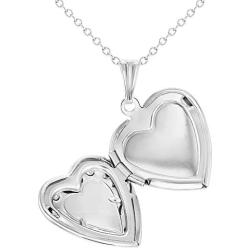 In Season Jewelry Memories Love Heart Photo Locket Pendant Necklace Girls Kids 16''